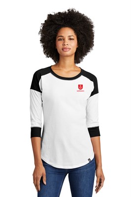 New Era® Women's Heritage Blend 3/4-Sleeve Baseball Raglan Tee